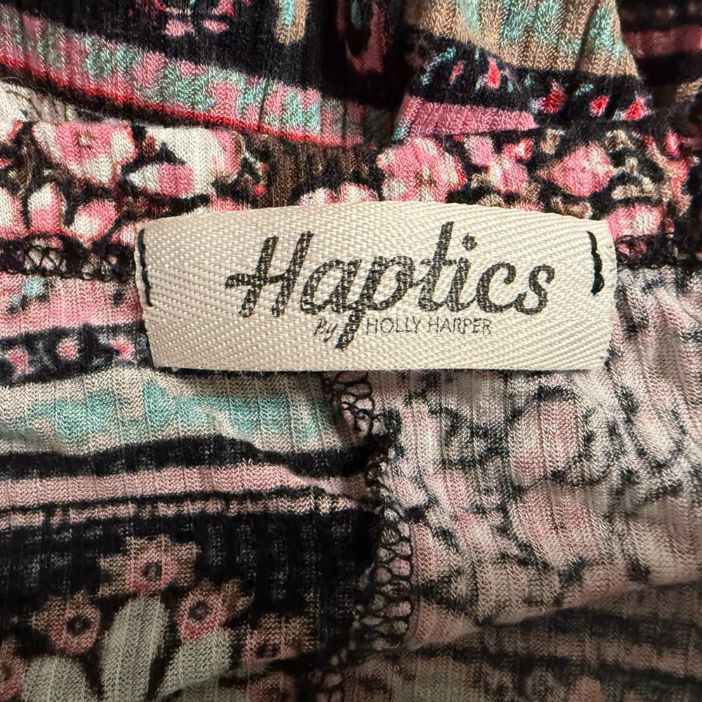 Harper Pink and Teal Paisley Halter Tank - Picture 3 of 4